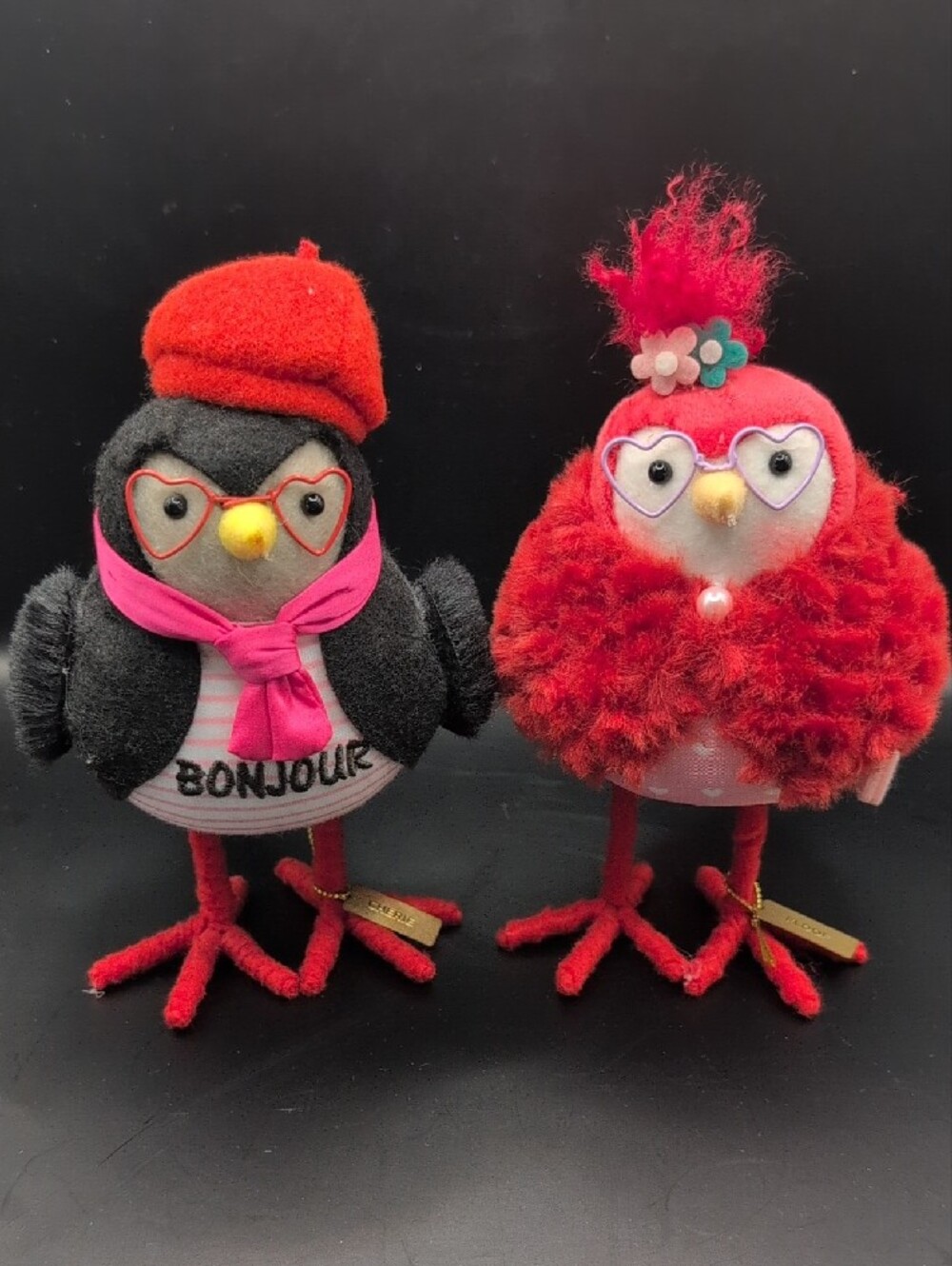 SPRITZ Target Featherly Friends Valentine's Day 2 Bird Bundle Cherie and Floof - Picture 2 of 10
